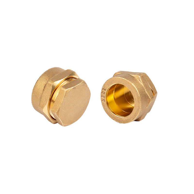 Corrosion-Resistant Brass Compression Cap, Plumbing End Fitting for Repairs & Extensions