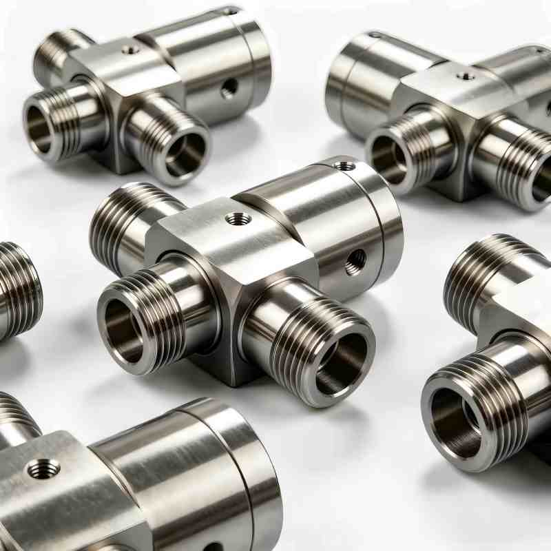 Custom CNC Swiss Turned Stainless Steel Pipe Connector for Fluid Pipeline System