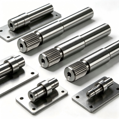Custom Knurled Stainless Steel Shaft | CNC Swiss Turned Non-standard Precision Shaft for Automotive 