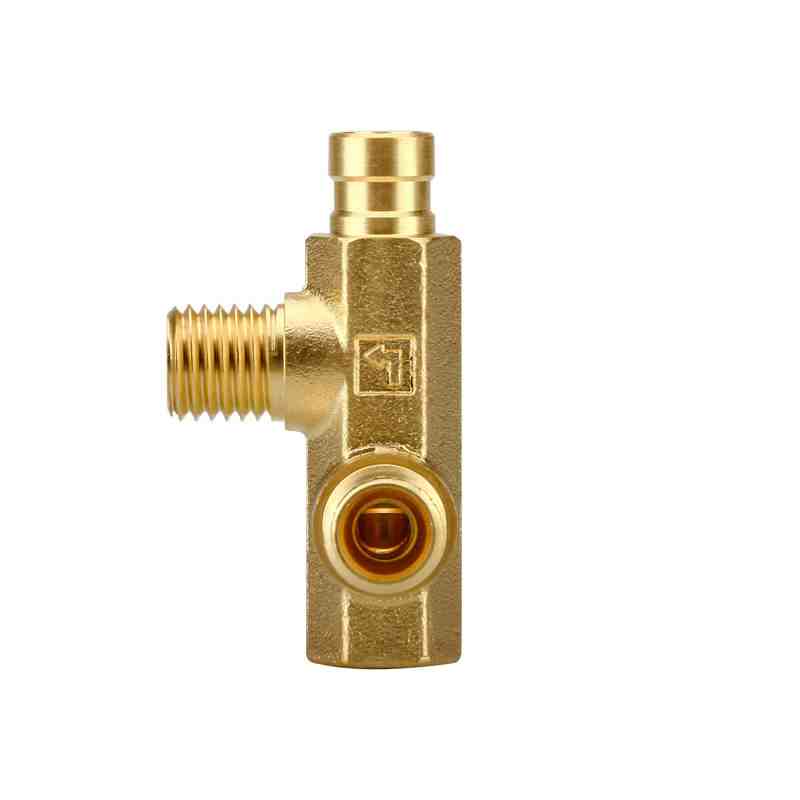 Brass 3-Way Angle Stop Valve Splitter / Brass Three Port Water Pipe Connector