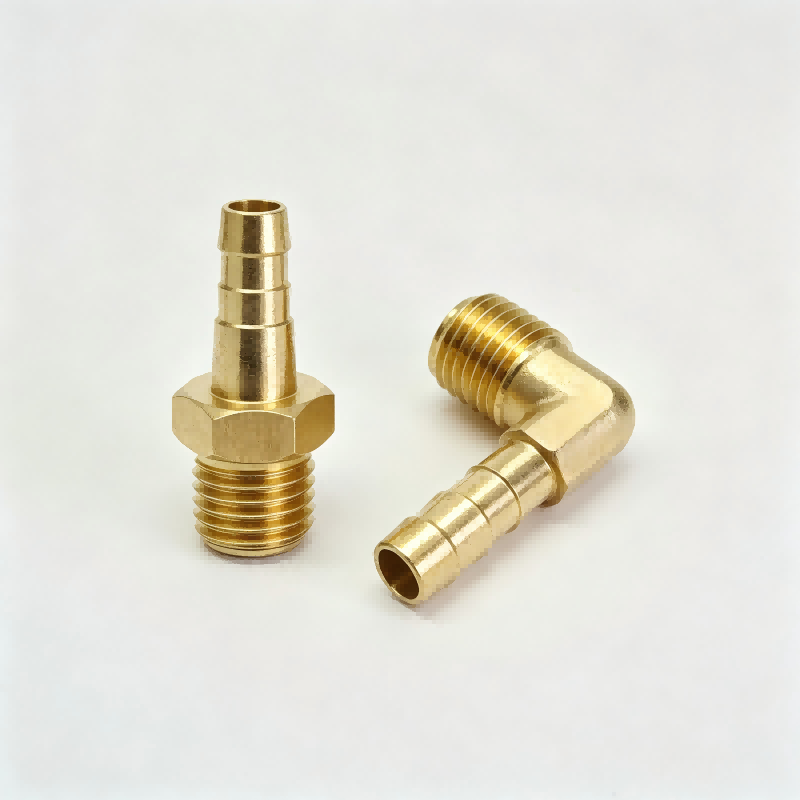 Brass Hose Barb Fittings | Custom CNC Machined Barb Hose Connectors