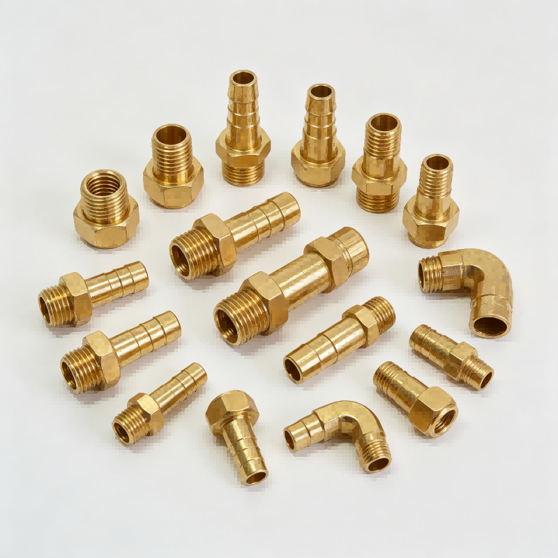 Brass Hose Barb Fittings | Custom CNC Machined Barb Hose Connectors